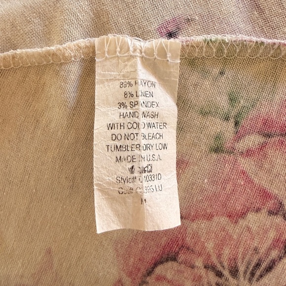 Love In EUC Short Sleeve Floral Tie Waist High-Lo Kimono - Picture 7 of 7